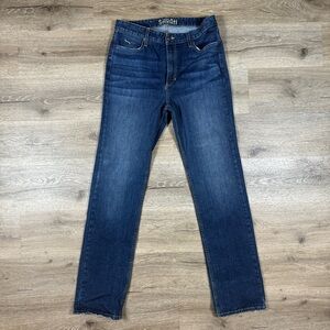 Kimes Ranch Sarah High-Rise Slim Bootcut Blue Jeans Size 12/34 Made In USA